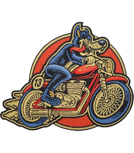 Cafe Racer Vintage Bike Bügelbild / Aufnäher, Bestickt