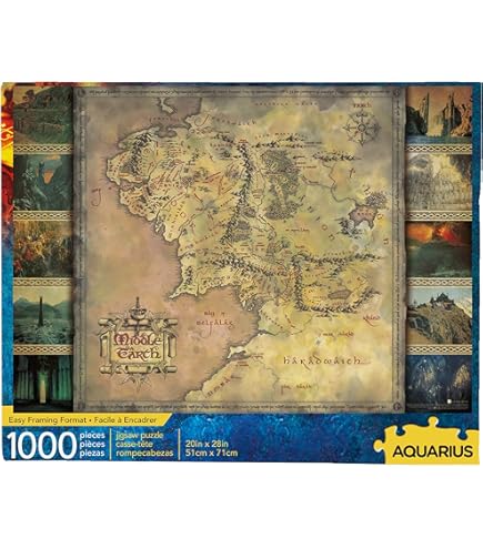 The Noble Collection Lord Of The Rings Ap Of Iddle Eartgh 1000 Piece - View #14
