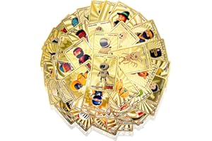 VICYOL S&D Karty dla Dzieci, 55 Błyszczących Kart z Różnymi Postaciami Animowanymi i Wymiennymi Kartami Klejnotów na Prezenty. Dzieci i Dorośli. Srebro.