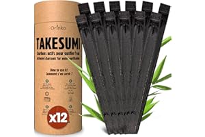 ORINKO Binchotán Bio 12X | Carbón Activado Takesumi de Bambú para la Purificación Del Agua | Prescinda del Agua Embotellada Durante Nuestro Carbón Activado