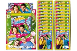 NINNA e MATTI Box Figurine 2024 Emergenza Colori - 20 Bustine di Figurine
