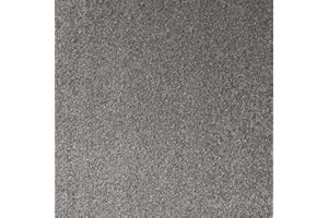 Underfoot Felt-Backed Carpet - Durable Twist Pile Carpet Bleach-Cleanable & Stain-Resistant | Easy Fit DIY Friendly Carpets (Steel, 4m x 3m)