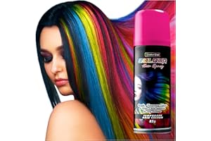 KreativeKraft Spray pour Cheveux, Spray de Couleur Temporaire, Coloration Lavable pour Cheveux, 200ml (Rose)