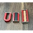 DT Science House Magnets set of 3 (2"bar magnet,3" bar magnet,2" horseshoe) for schools and laboratory