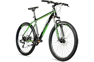 ‎BERGSTEIGER Bergsteiger Makalu 26, 29 Zoll Mountainbike Aluminium, geeignet ab 150 cm, Scheibenbremse, 21 Gang-Schaltung, Hardtail, Jungen-Fahrrad & Herren-Fahrrad