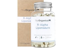 ‎THEORGANICAL TheOrganical® R-Alpha Liponsäure | 300 mg pro Kapsel | 120 Kapseln | natürlicher R Alpha Liponsäure | Hergestellt in Hamburg | Volle Wirkung |