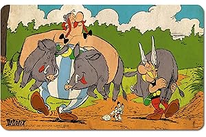 Logoshirt®️ Astérix I Obélix I Chasse au Sanglier I Planche à Petit-déjeuner I Planche à découper I 23x14cm I Résistant au Lave-Vaisselle & à la Chaleur I Design Original sous Licence