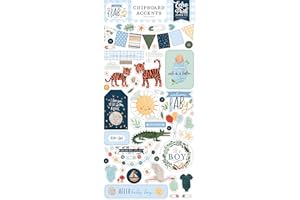 ECHO PARK PAPER Echo Park Welcome Baby Boy 6x13 Inch Chipboard Accents