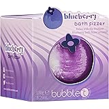 Bubble T Cosmetics - Bomba da bagno al mirtillo con oli essenziali, vegani, cruelty free, 150 g