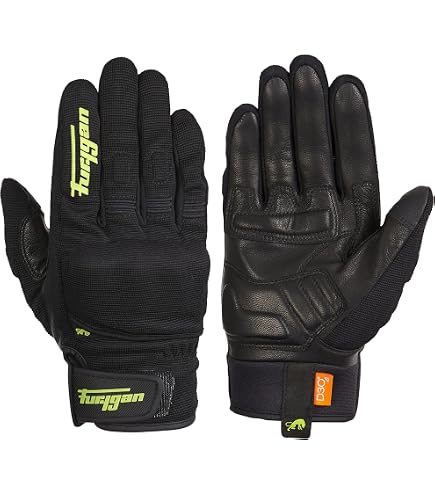 LS2 70070S0112M Guanti Moto Ray, Uomo, Nero, M