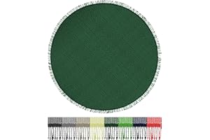 BRANDSSELLER Obrus na stół ogrodowy| Obrus odporny na warunki atmosferyczne i antypoślizgowy | Obrus na balkon i kemping | Okrągły stół zewnętrzny 160 cm Zielony