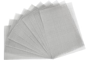 JMIATRY 10 Pcs 304 Stainless Steel Woven Wire Mesh Panels, 12 x 8 Inches Metal Mesh Sheet, 20 Mesh Air Vent Metal Mesh Panels for Air Brick, Windows, Door and Filter