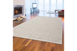 Matta dröm elegant handvävd ullmatta vardagsrum slitstark högkvalitativ krämbeige, 120 x 170 cm