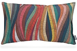 H.O.C.K. Peggy Multicolour Outdoor Kissen inkl. Füllung und Sitzkissen mit Biese bunt Design wasserabweisend/lichtecht (6-7) für den Garten (50x30cm, bunt Design)