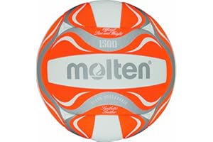 Molten Piłka do siatkówki plażowej BV1500-OR, biała/pomarańczowa/srebrna, 5