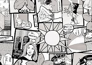 Fine Decor Rotolo Fablon Fantasia A Fumetti 45 Cm X 2 M Amazon It Casa E Cucina