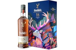 ‎GLENFIDDICH Glenfiddich 18 Jahre Single Malt Scotch Whisky Santtu Geschenkset mit Flachmann, 70cl