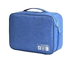 Organizer Da Viaggio In Feltro | Custodia Per Cavi E Accessori | Portatile E Multifunzionale - Foto 5