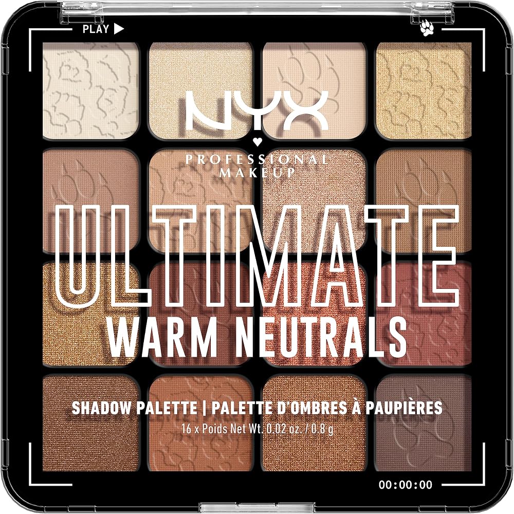 NYX PROFESSIONAL MAKEUP, Nihai Gölge Paleti, Göz Farı Paleti - Sıcak Nötrler