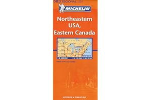 Carte RGIONAL Northeastern USA, Eastern Canada