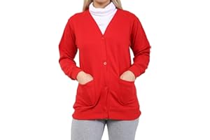 WOOD QUAIL Boys Girls Kids Round/V- Neck Jumpers Button Cardigans Fleece Sweater Long Sleeve TOP Sweat Shirt School Uniform Ages 5-13