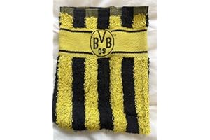 Borussia Dortmund BVB Waschhandschuh, schwarz-gelb 15/21 cm,Fussball-Fan-Artikel