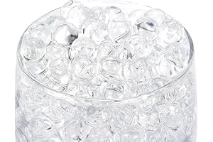 Perles d'eau 10.000 pièces Perle d’Eau Transparente en gel pour Remplissage de Vase pour Perles Flottantes, Fabrication de Bougies Flottantes, Remplissage de Vase et Décoration
