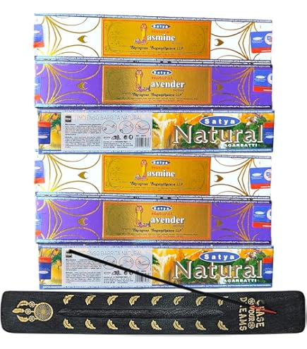 Incienso Satya Nag Champa Original - Paquete De 3 O 12 Palos, Aromas Mixtos, Hecho En India Incienso 15 Gramos India