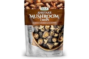 DJ&A Shiitake-svampkex lätt tillagat kryddat mellanmål naturlig förpackning med 150 g