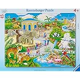 Ravensburger 45 Par&ccedil;a B&uuml;y&uuml;k &Ccedil;er&ccedil;eveli Hayvanat Bah&ccedil;esi Yapboz-066612