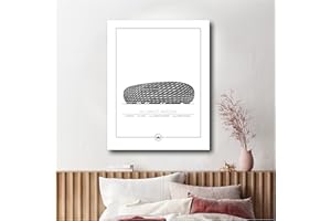 Sverigemotiv.se English Premier League Arena Posters (Munchen - Allianz Arena, 50x70 cm)