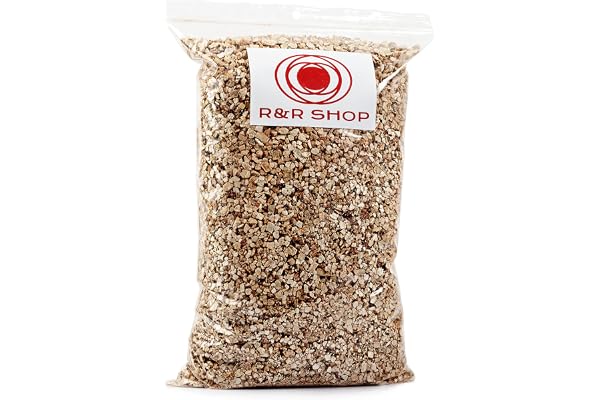 R&R SHOP – Vermiculite expansée Moyenne, PH Neutre idéal pour la Germination, la Croissance des Plantes, des Champignons et des Animaux de Terrarium (2L)
