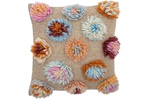 Bloomingville Somma Kissen, Blue, Wolle, L50xB50 cm