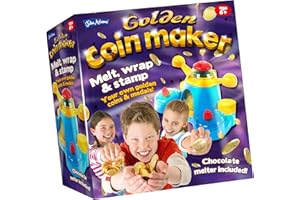 WINNINGTON GIFTS John Adams Chocolate Lollies Perfect Present Gift for Christmas, Birthday or Easter - No 1 Selling Golden Coin Maker. As seen on TV - Girl's Chocolate Coin Making Game, Ages 7+