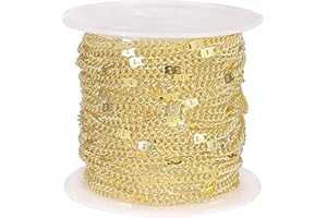 Airssory 5m (16.4 Ft) Unfinished Iron Curb Twist Chains Soldered with Spool for Women Men Necklace Bracelet Jewelry Making - 2.5x2mm