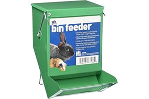 Prevue Pet Products SPV3500 Metal Small Animal Bin Feeder, Green