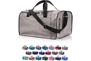 meteor Gym Duffel Cabin Holdall Bag - Lightweight Sports Luggage with Shoe Compartment, Shoulder Strap, Underseat Hand Size for Travel Workout Weekend Overnight