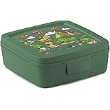 Snips Porta Sandwich | Porta Sandwich Bambino | Decoro Dinosauro | Porta Merenda Bambini |Contenitore per Cibo | 14, 5x 14,5x