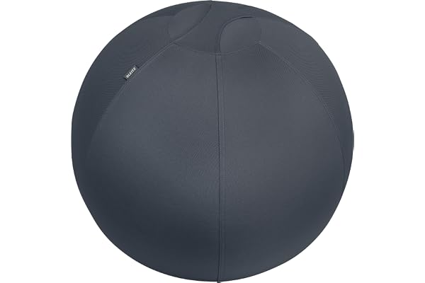 Leitz Active Sittboll, Ergonomiskt Alternativ Till Kontorsstol, 65cm Diameter, Inkluderar Överdrag i 100% Textil, Inre Boll