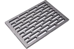 Fonderia Bongiovanni | Griglia in Ghisa | Griglia per Camino | Stufa Pellet | Barbecue Fondello per Cenere| cm 20x30| mod.M a Mattoncino