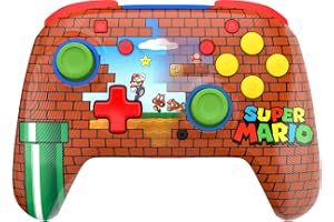 Turtle Beach Rematch trådlös kontroll: Mario tegelstenar avslöjar – officiellt licensierad av Nintendo. Fungerar också med Ni