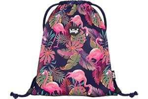 Baagl Sac de sport pour filles, sac à chaussures imperméable pour enfants, écoles et jardins d'enfants Sac de sport à cordon pour garçons, sac à dos à cordon