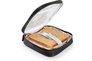 PracticDomus Porta Sandwich Termoisolato per Bambini di Iris Barcelona. Modello Fun. Colore Nero