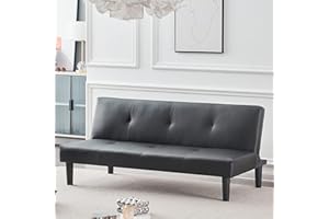 ‎BUYBYROOM buybyroom Schlafsofa Couch Schlafcouch Gästebett Bettsofa Klappsofa Sofa Schlaffunktion Sofagarnitur Couchgarnitur Schwarz