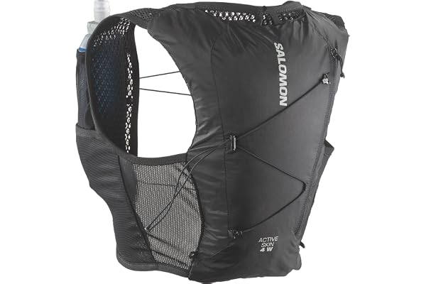 SALOMON Active Skin 4 Women - vätskeväst med flaskor ingår, 4L, designad för kvinnor, enkel hydrering och optimerad förvaring