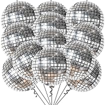 15 Stück Discokugel-Luftballons – 4D Folienballons, 56 Cm, Für Disco-Partys, Geburtstag & Silvester