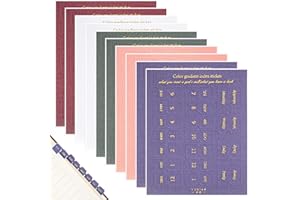 TWERUNA 10 Sheet Month Index Tabs for Planner, Colorful Self-Adhesive Planner Monthly Tabs, Notebook Index Calendar Tabs for Planners Office Study Journal Notebook Agendas Organizers Office Supplies