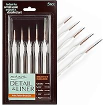 Set Pennelli Rigger Himmlfel - 6 Pezzi Per Linee Sottili, Acrilico, Olio, Acquerello - Foto 2