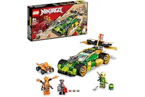 LEGO 71763 Ninjago L’Évolution Voiture De Course de Lloyd, Jouet pour Enfants dès 6 Ans avec Figurines Quad et Serpents avec bannière de Mission à Collectionner