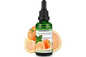ALPHAPOWER FOOD Stévia Gouttes de oranges fruitées - arôme alimentaire naturel I Édulcorant Liquide - très concentré 1 x 50 ml. flavour Stevia drops, Flavdrops